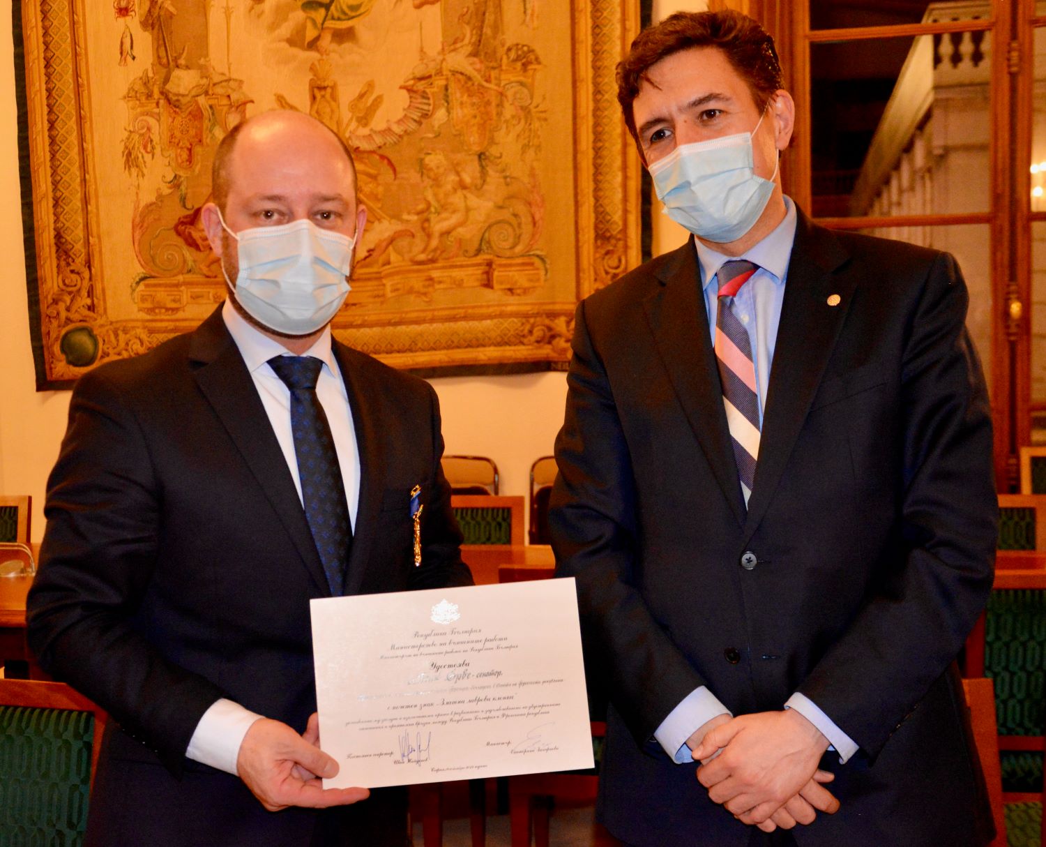 Réception de l’insigne d’honneur «&nbsp;rameau doré&nbsp;»