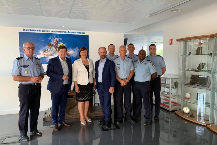 Visite chez les sapeurs-pompiers
